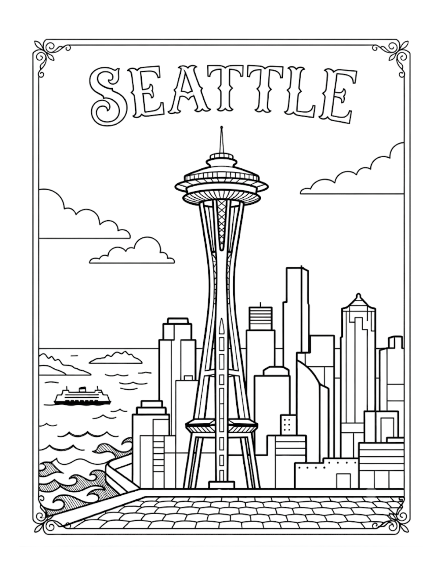 Interior page 1 from Postcards from the USA